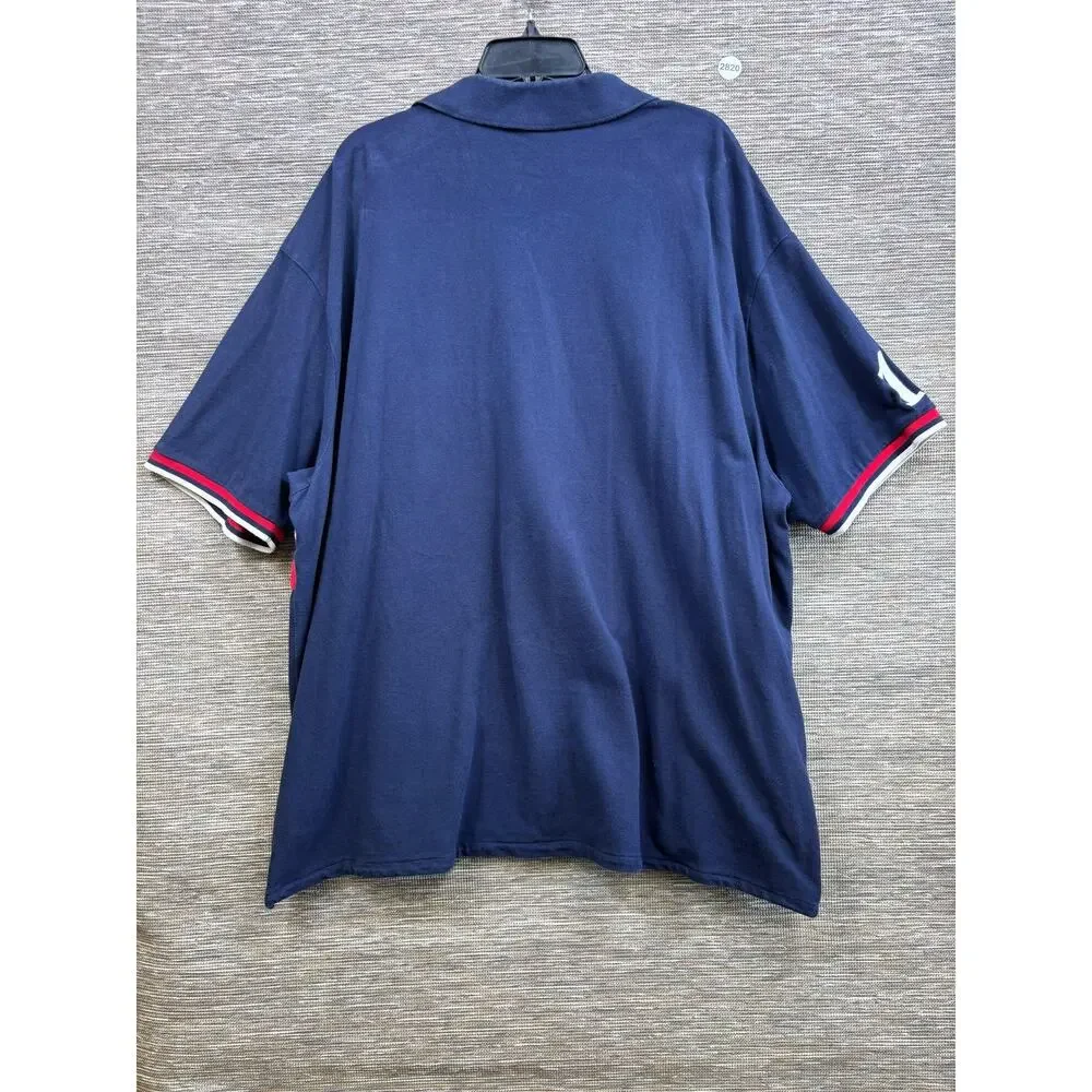 Polo Ralph Lauren Polo Shirt Mens Big 4XB Blue Stripe Rugby Big Pony Crest